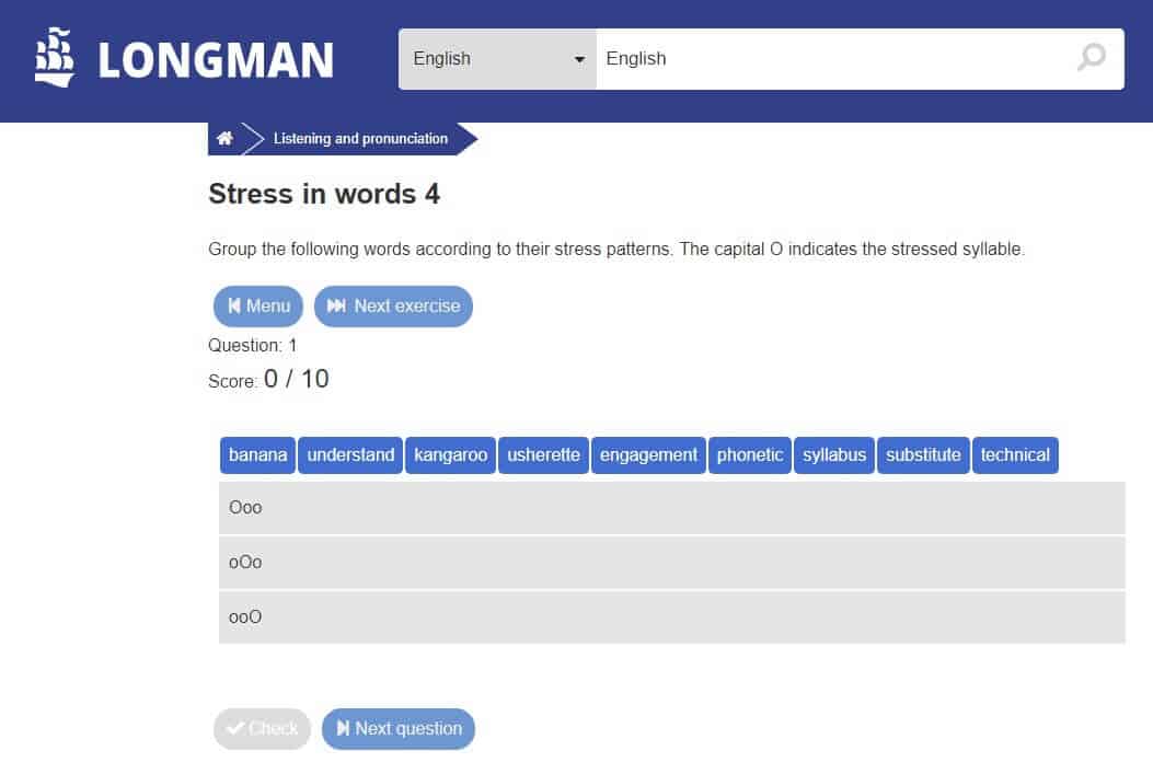 Longman pronunciation and listening