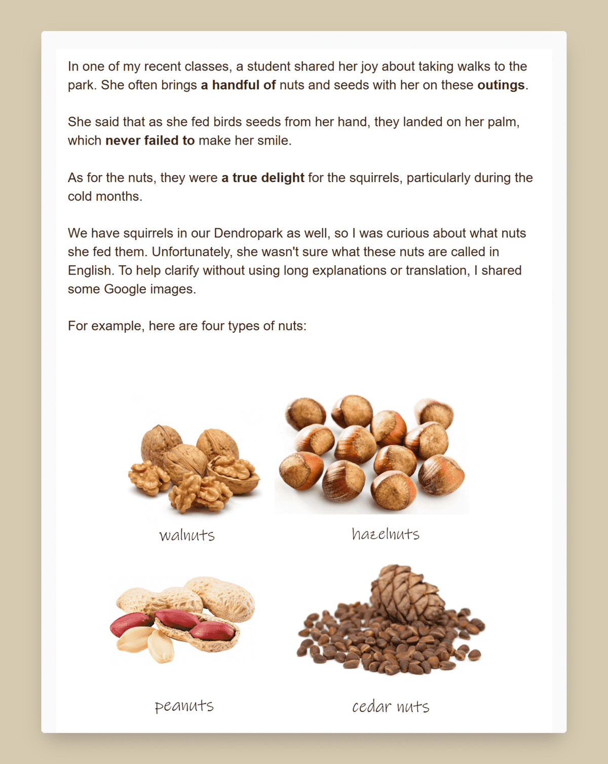 Improve English naturally – newsletter for working adults